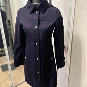 MICHAEL Michael Kors Purple Trench Coat size xs
